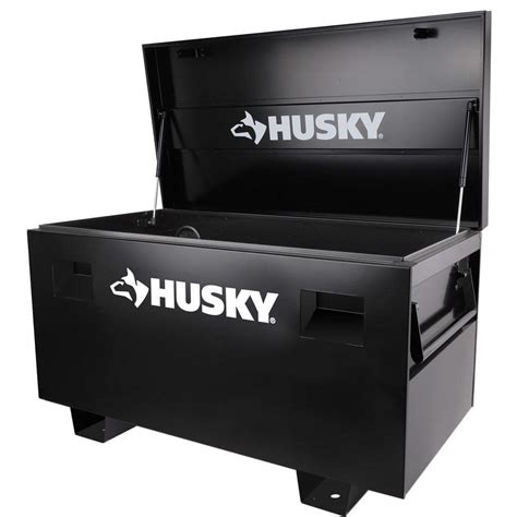 husky d steel job site tool box|husky 48 inch job box.